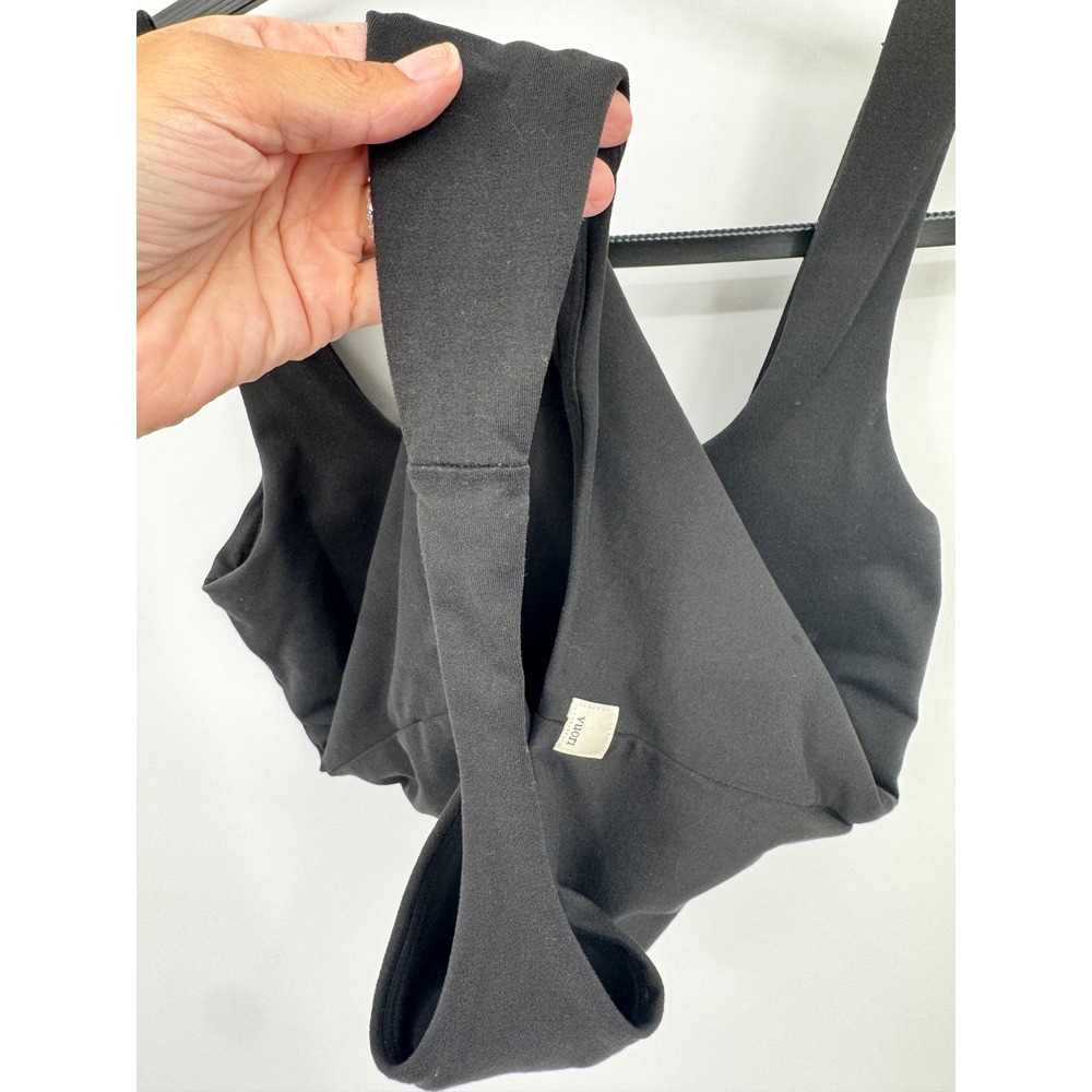 Vuori Halo Bodysuit Women Small Black Sleeveless Scoop Neck VW1224 - Picture 2 of 10